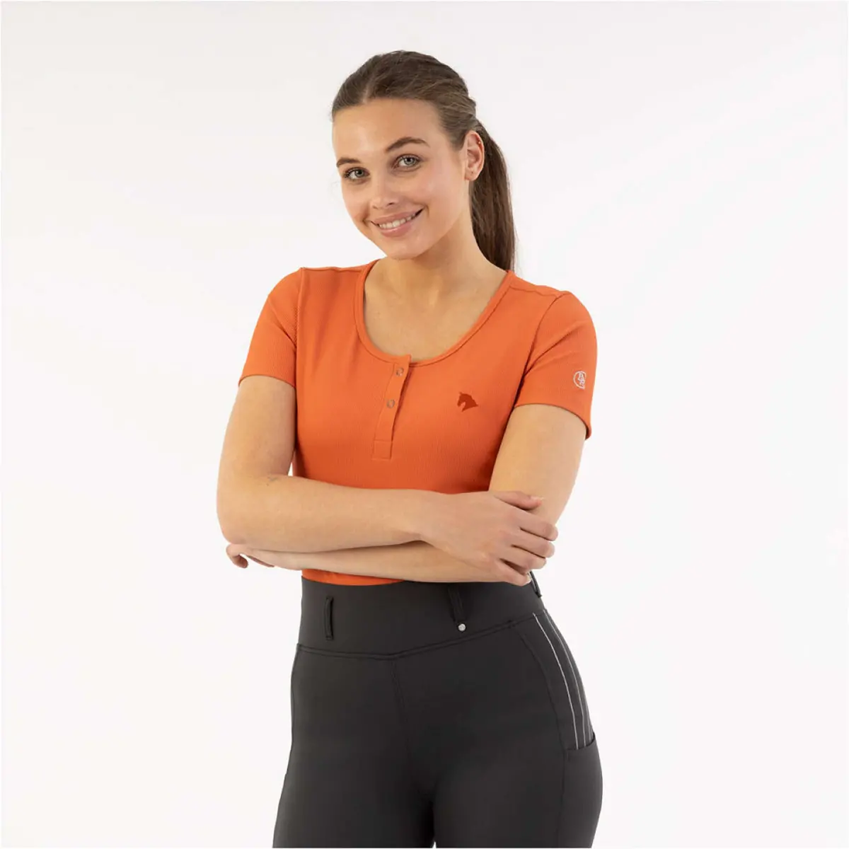 Br T-Shirt Klaasje Mecca Orange 1