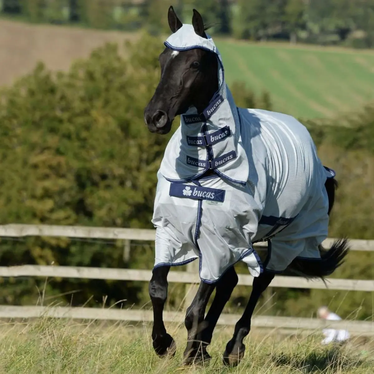 Bucas Buzz-Off Big Neck Full Neck Silver 1