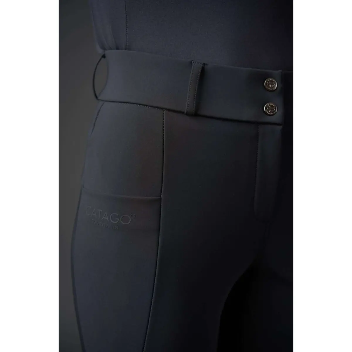 Catago Verwarmde Rijbroek Heated Full Grip Zwart 3