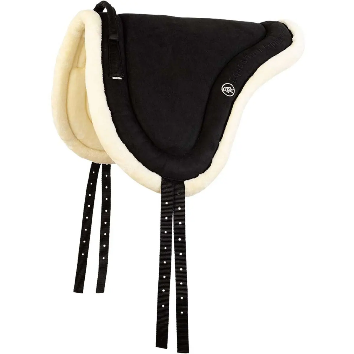 Br Bareback Pad Artificial Fur Zwart 1
