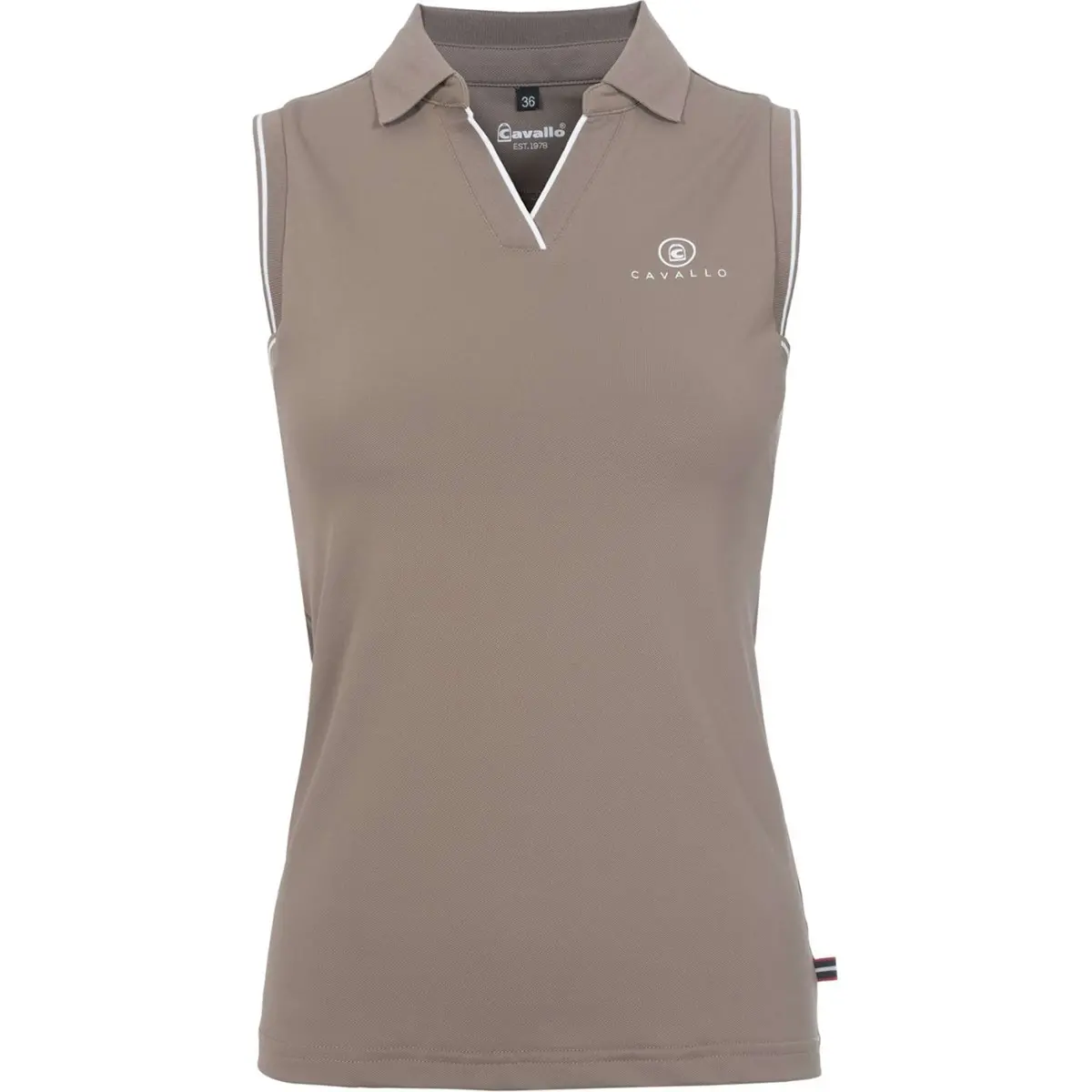 Cavallo Top Cavalbua Mouwloos Mocha Latte 1