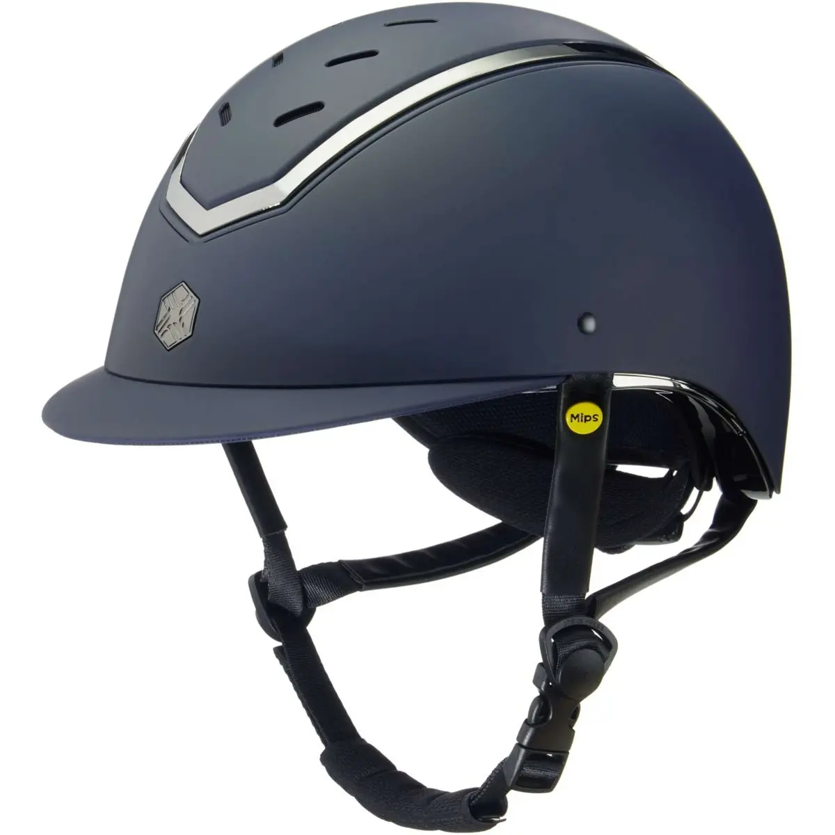 Charles Owen Cap Kylo Mips Navy Matte/Pewter 1