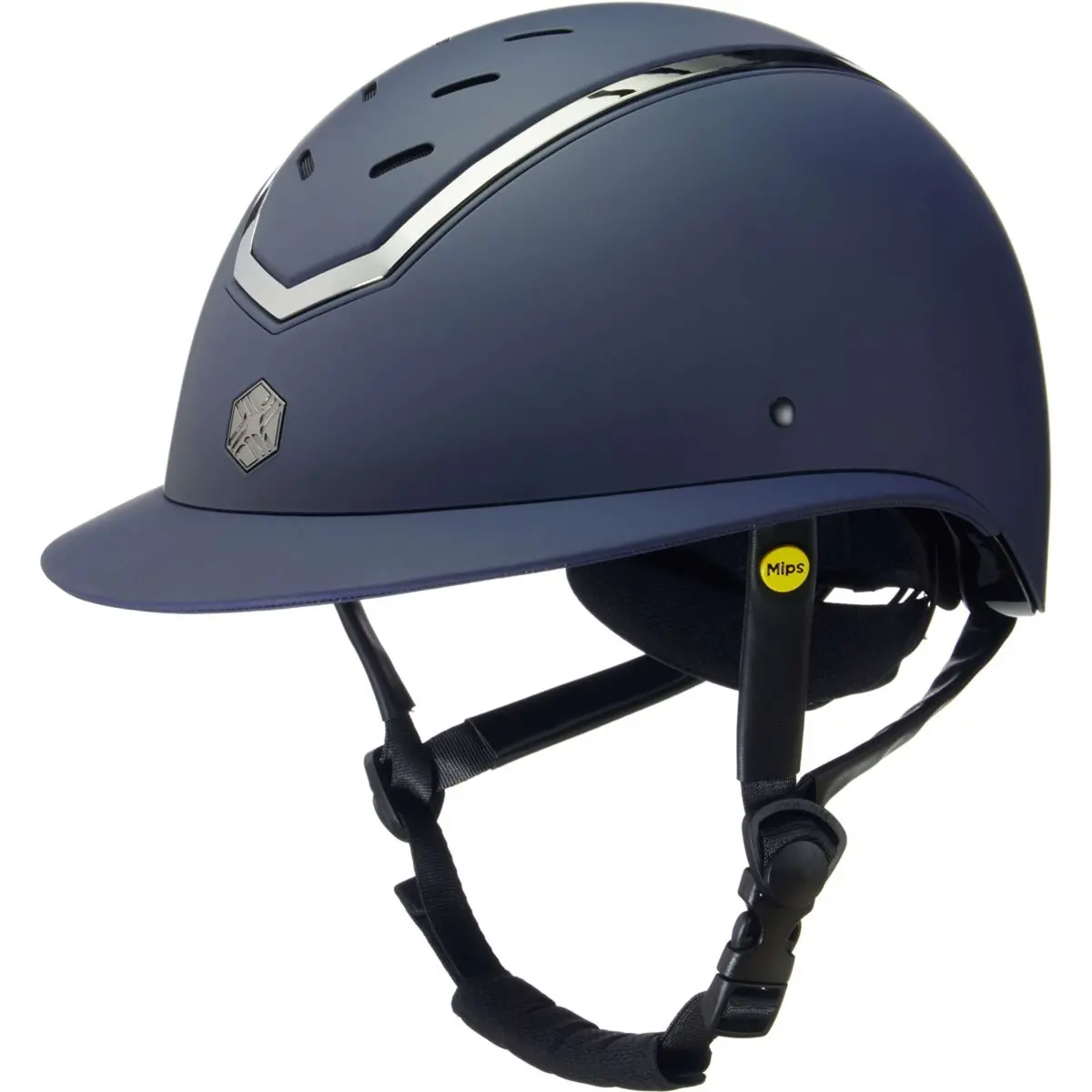 Charles Owen Cap Kylo Wide Peak Mips Navy Matte/Pewter 1
