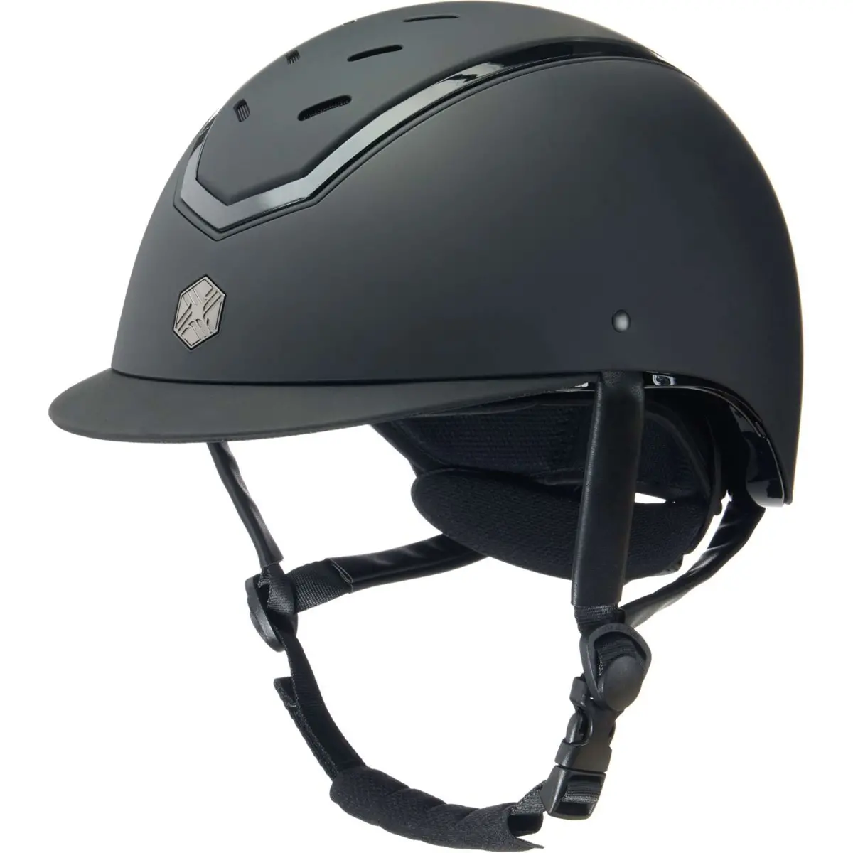 Charles Owen Cap Kylo Black Matte/Black Gloss 1