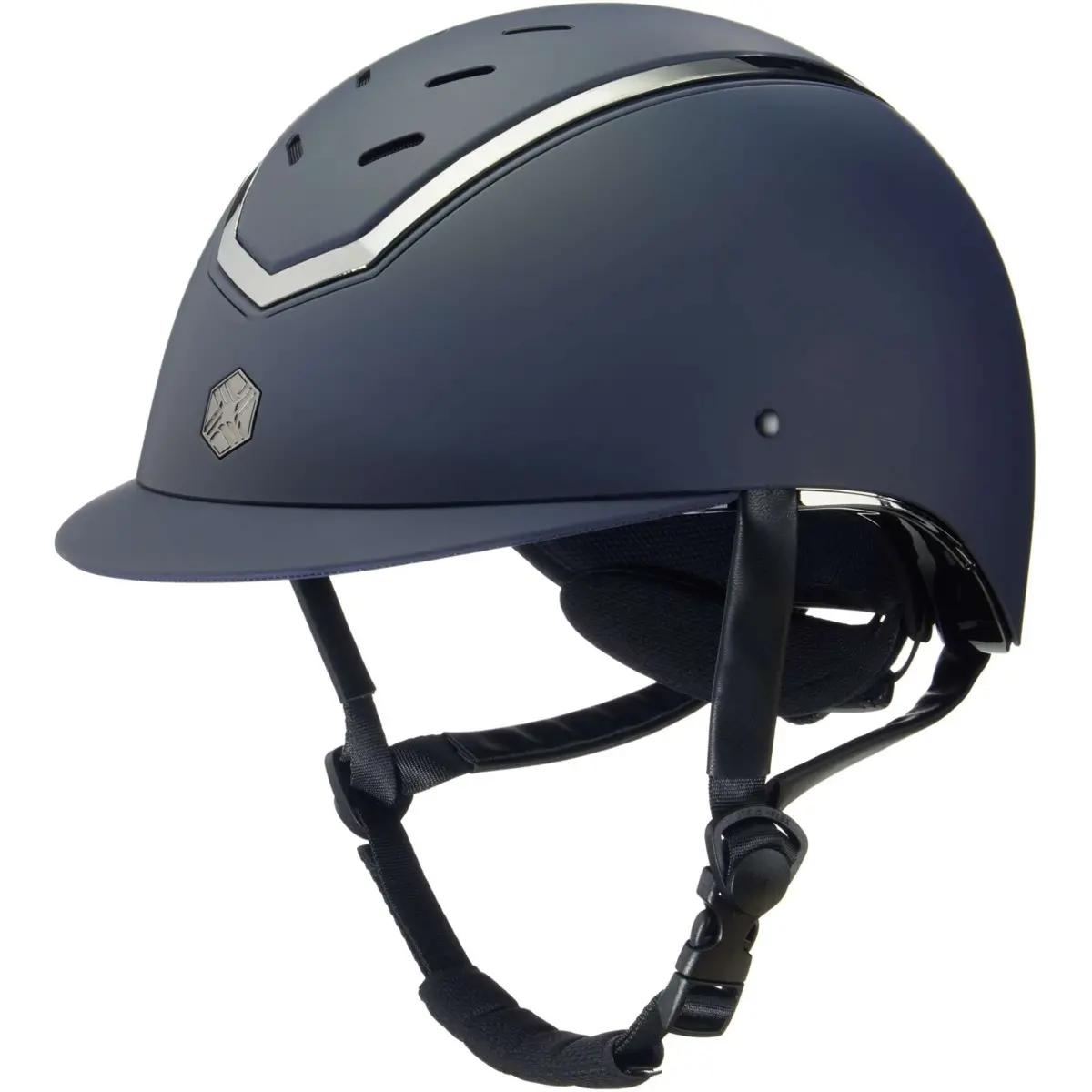 Charles Owen Cap Kylo Navy Matte/Pewter 1