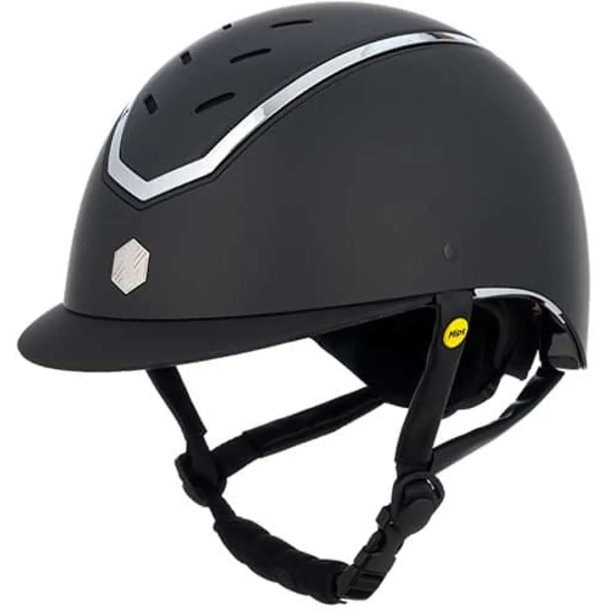 Charles Owen Cap Kylo Mips Black Matte/Silver 1