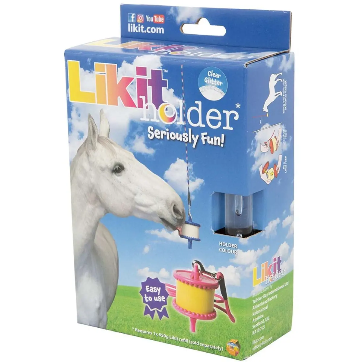 Likit Houder Met Touw Voor Steen Clear Glitter 1