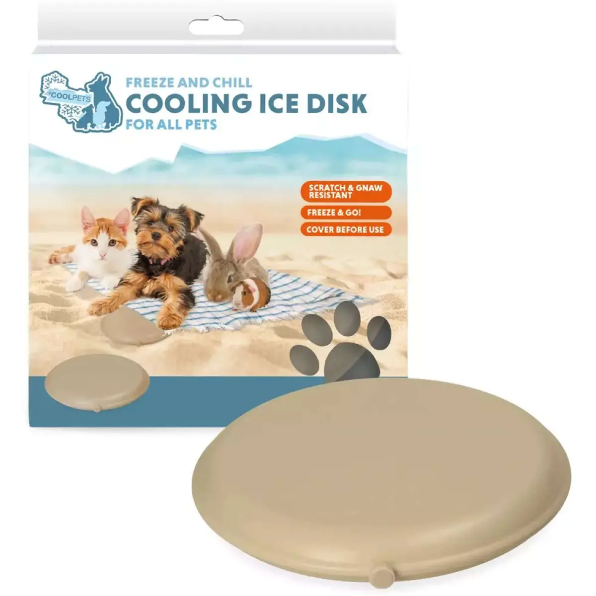 Coolpets Cooling Disc Beige 1