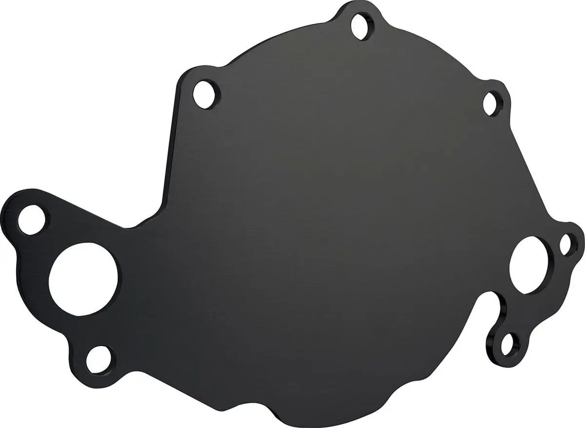 Black Anodized Water Pump Back Plate For Enhanced Durability 1