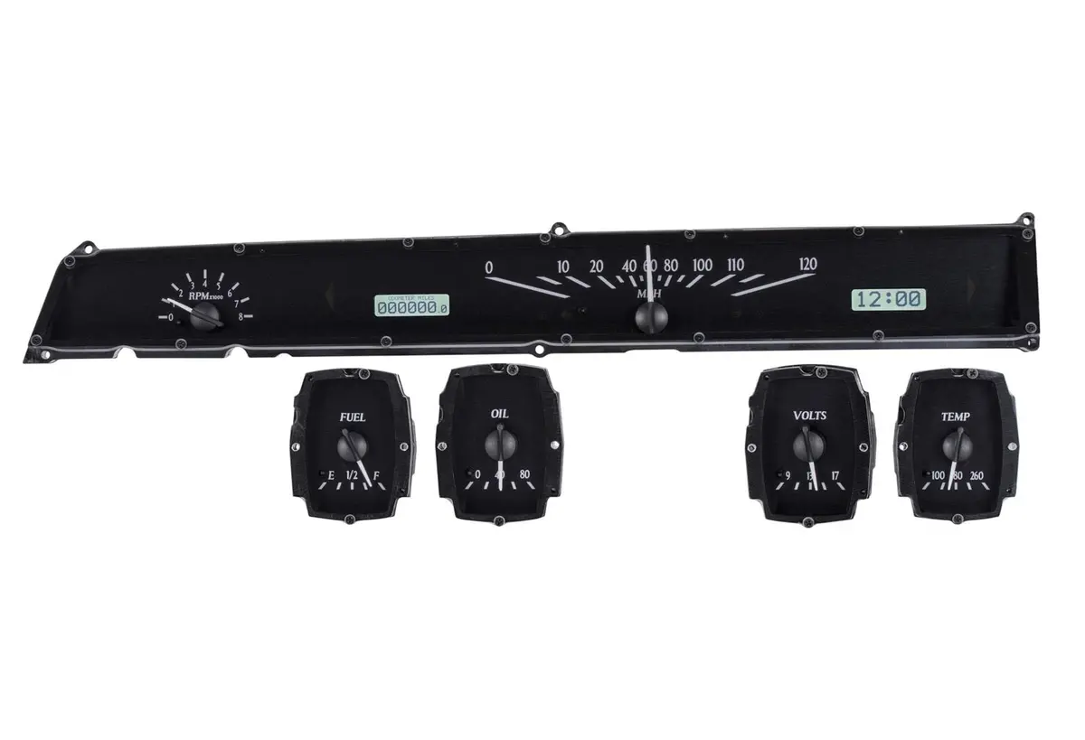 Dakota Digital Vhx-64L-K-W Analog Gauge System – Direct-Fit, 64Mm Cluster, White Face, Led Backlight 1