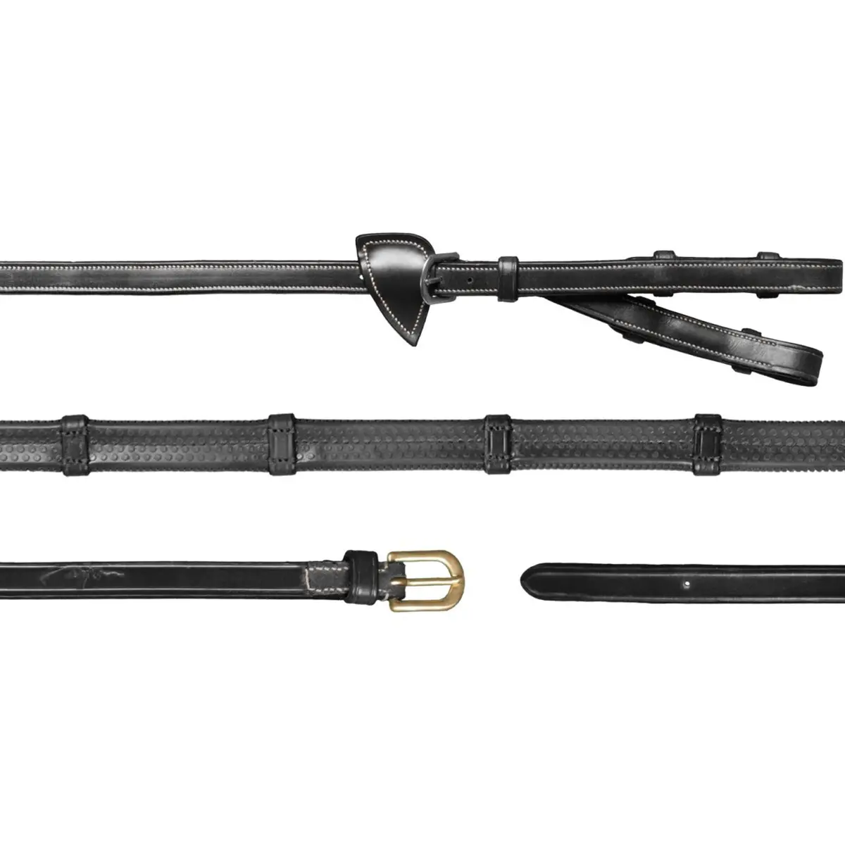 Dyon Teugels Converter Rubber 1/2 Met Leren Stops Zwart 1