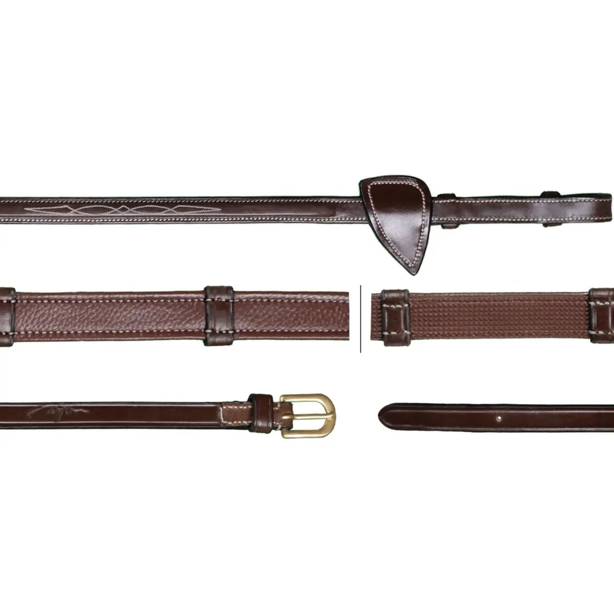 Dyon Teugels Hunter 5/8 Met Leren Stops Bruin 1