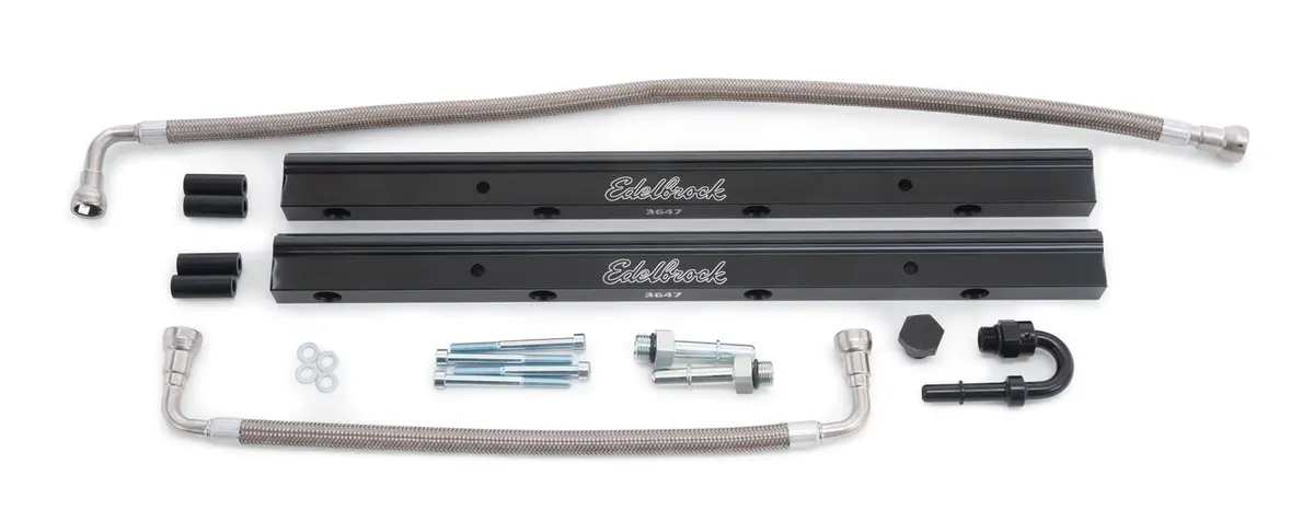 Edelbrock Lightweight Aluminum Fuel Rails — Compatible With Efi Systems (3647) 1