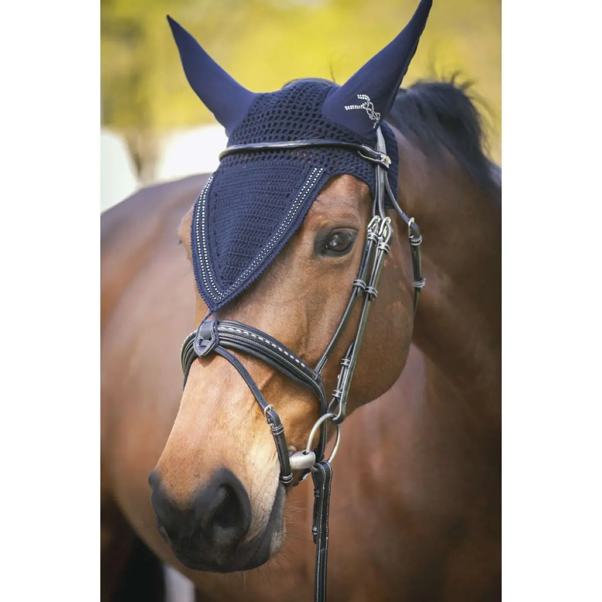 Pénélope Oornetje Strass Lang Navy 1