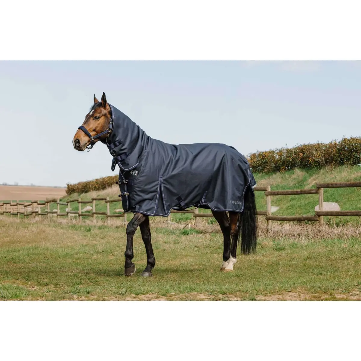 Equithème Outdoordeken Anatomic Combi 1200D 200G Navy 1