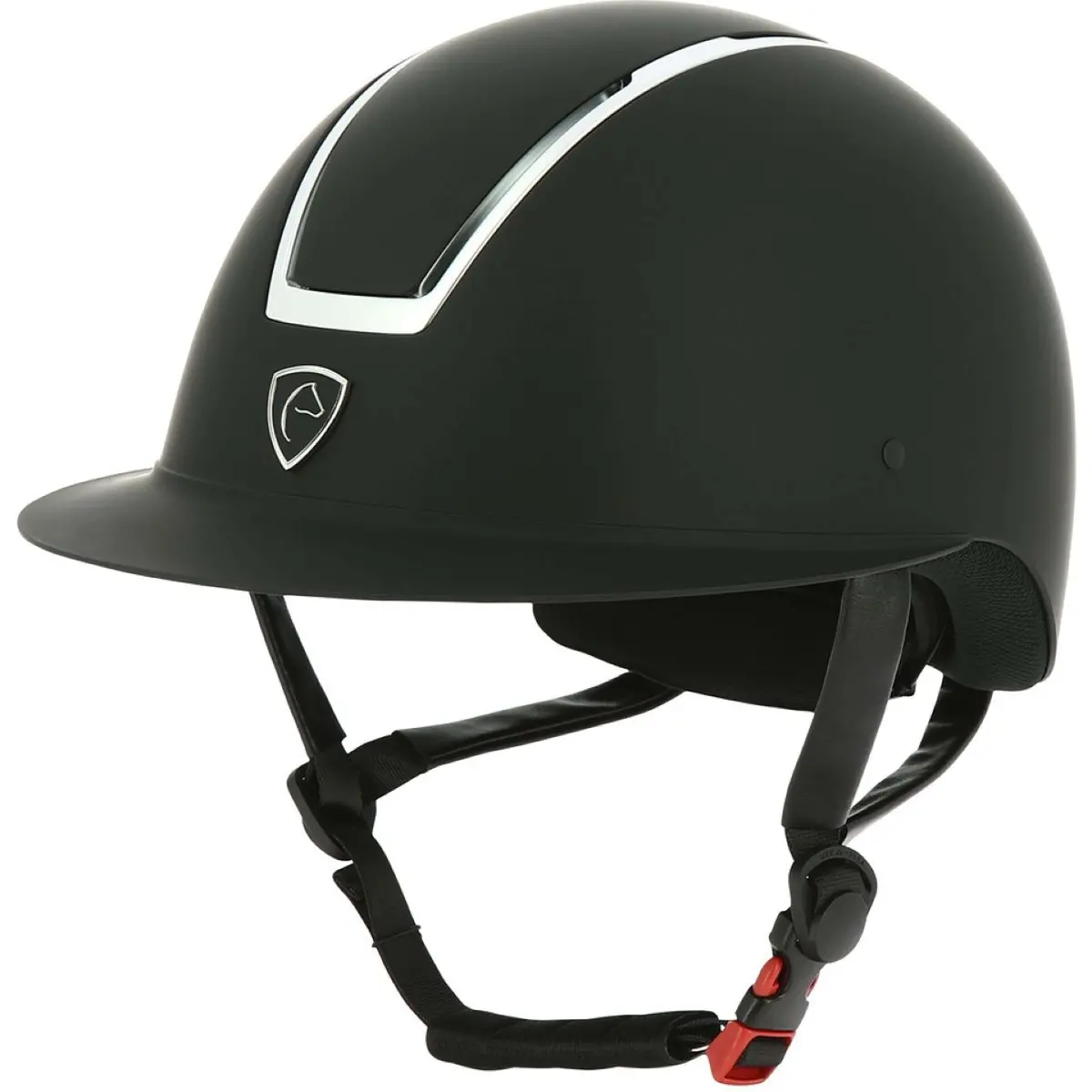 Equithème Cap Glint Mat Zwart/Zilver 1