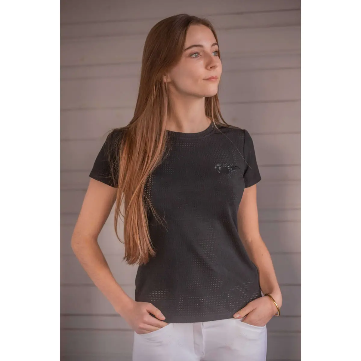 Pénélope T-Shirt Techflo Zwart 1