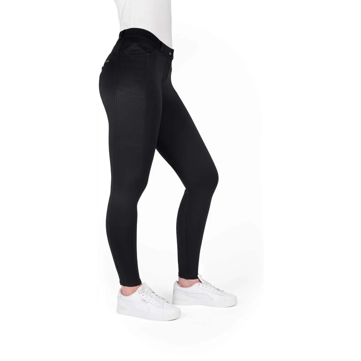 Equithème Rijbroek Capucine Full Grip Zwart 1