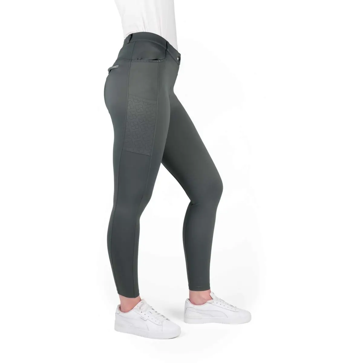 Equithème Rijbroek Capucine Full Grip Grijs 1