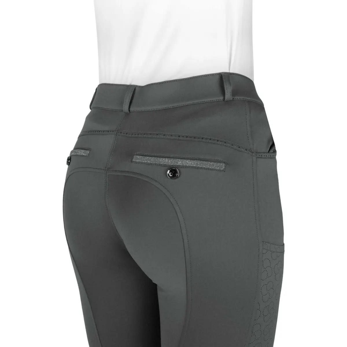 Equithème Rijbroek Capucine Full Grip Grijs 3
