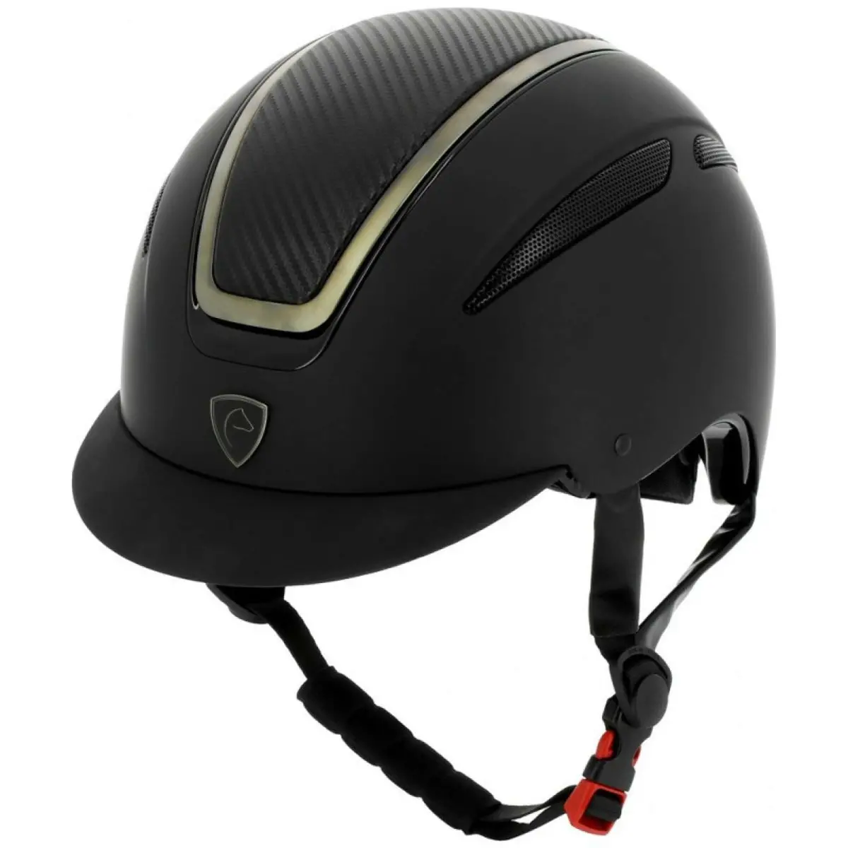 Equithème Cap Agris Zwart/Chroom/Carbon 1