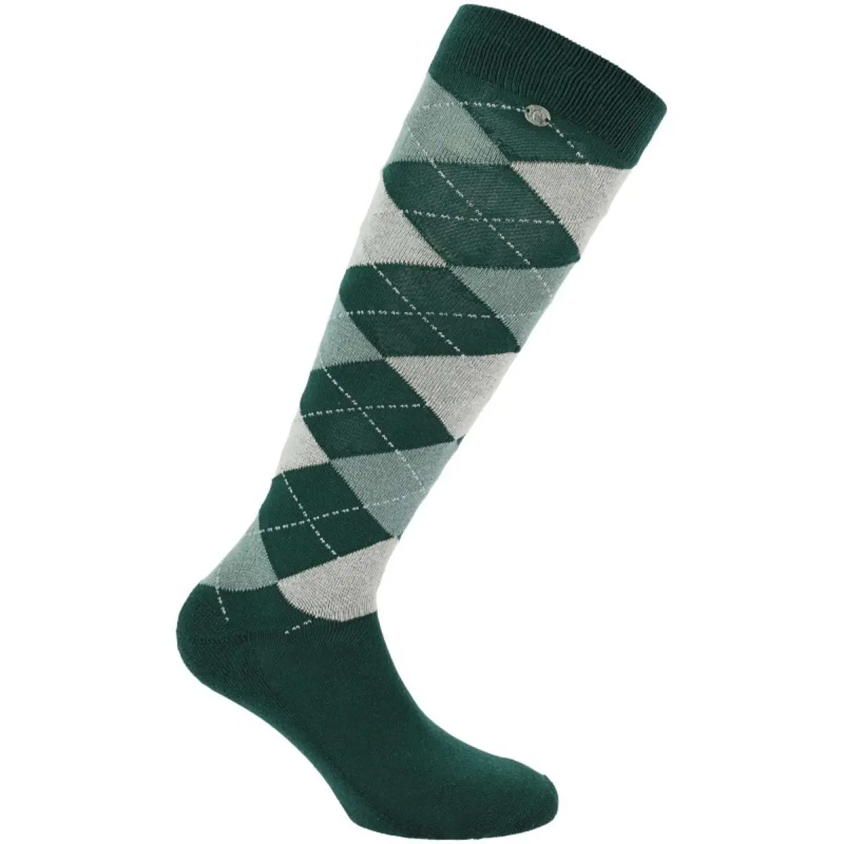 Equithème Sokken Argyle Kaki/Grey 1
