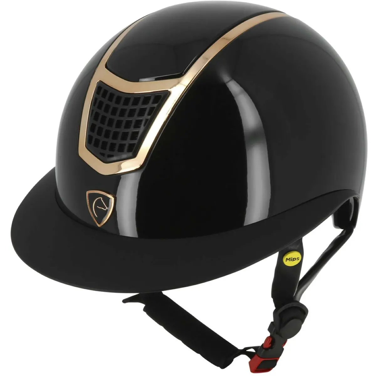 Equithème Cap Airy Lm Mips Zwart/Roségoud 1
