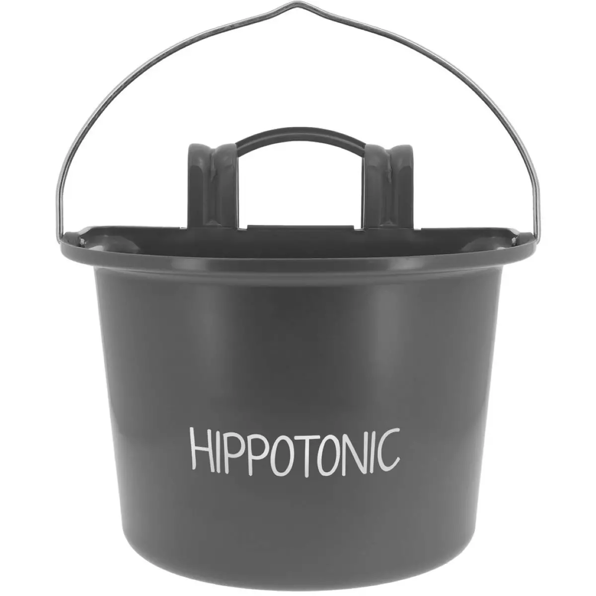 Hippotonic Voerbak Met Hengsel Donkergrijs 1