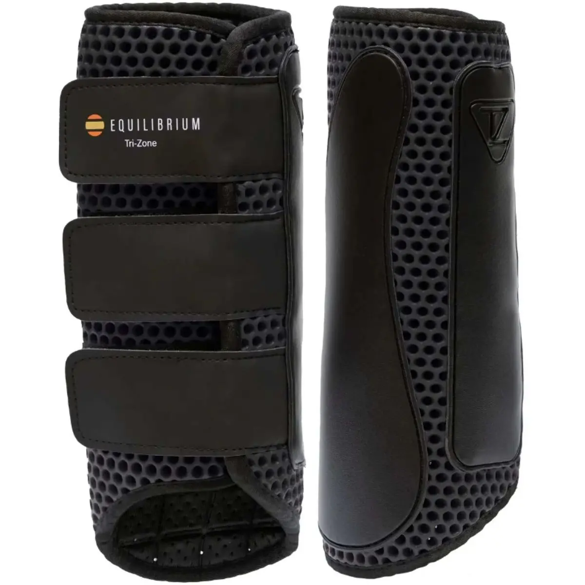 Equilibrium Beenbeschermers Tri-Zone Impact Sports Achter Zwart 1