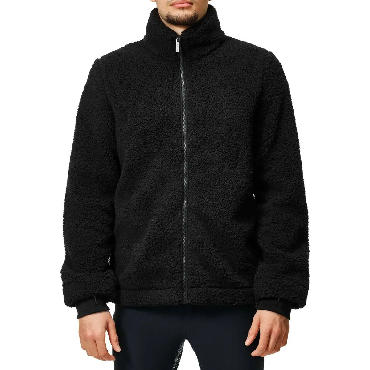 Equestrian Stockholm Jack Teddy Fleece Men Zwart 1