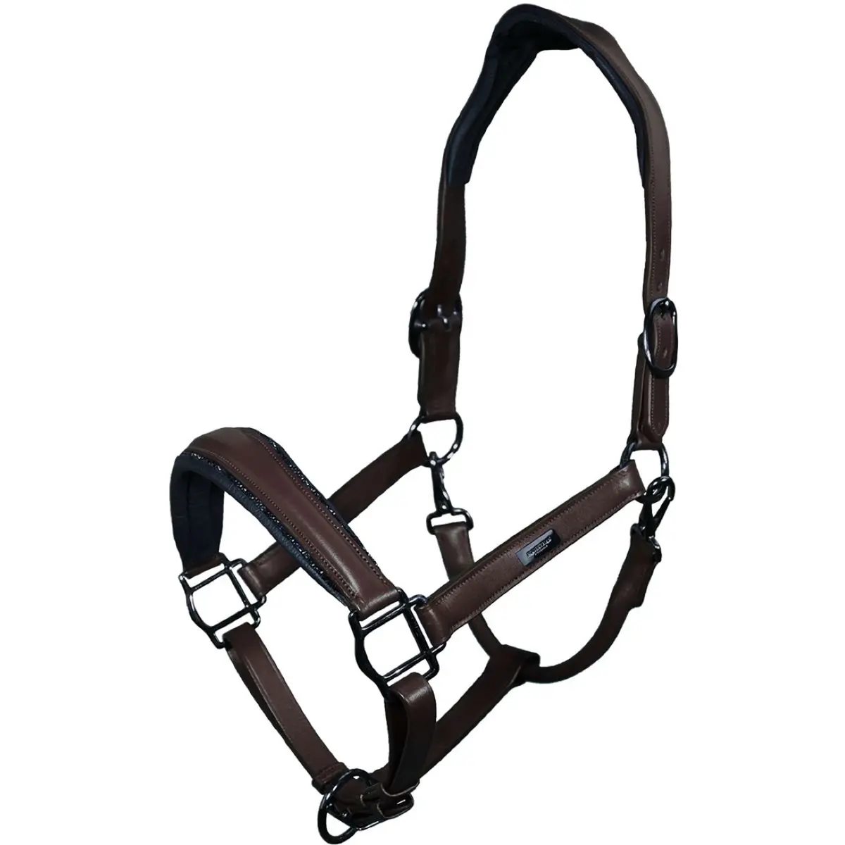 Equestrian Stockholm Halster Glimmer Anatomic Leather Bruin 1