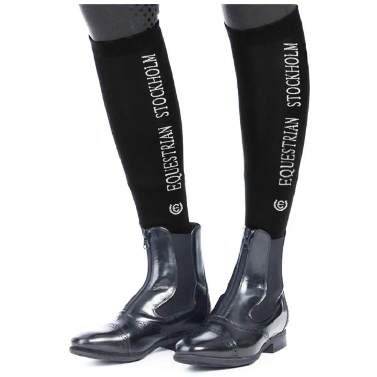 Equestrian Stockholm Rijsokken Bamboo Blend Black Edition 1
