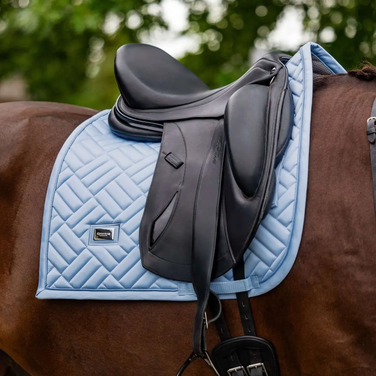Equestrian Stockholm Zadeldekje Modern Dressuur Midsummer Blue 2