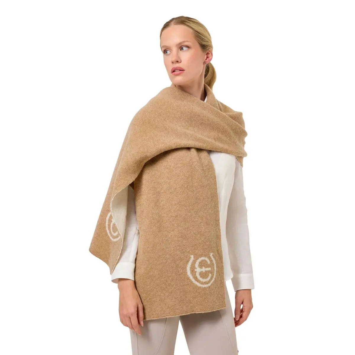 Equestrian Stockholm Sjaal Woven Sand 1