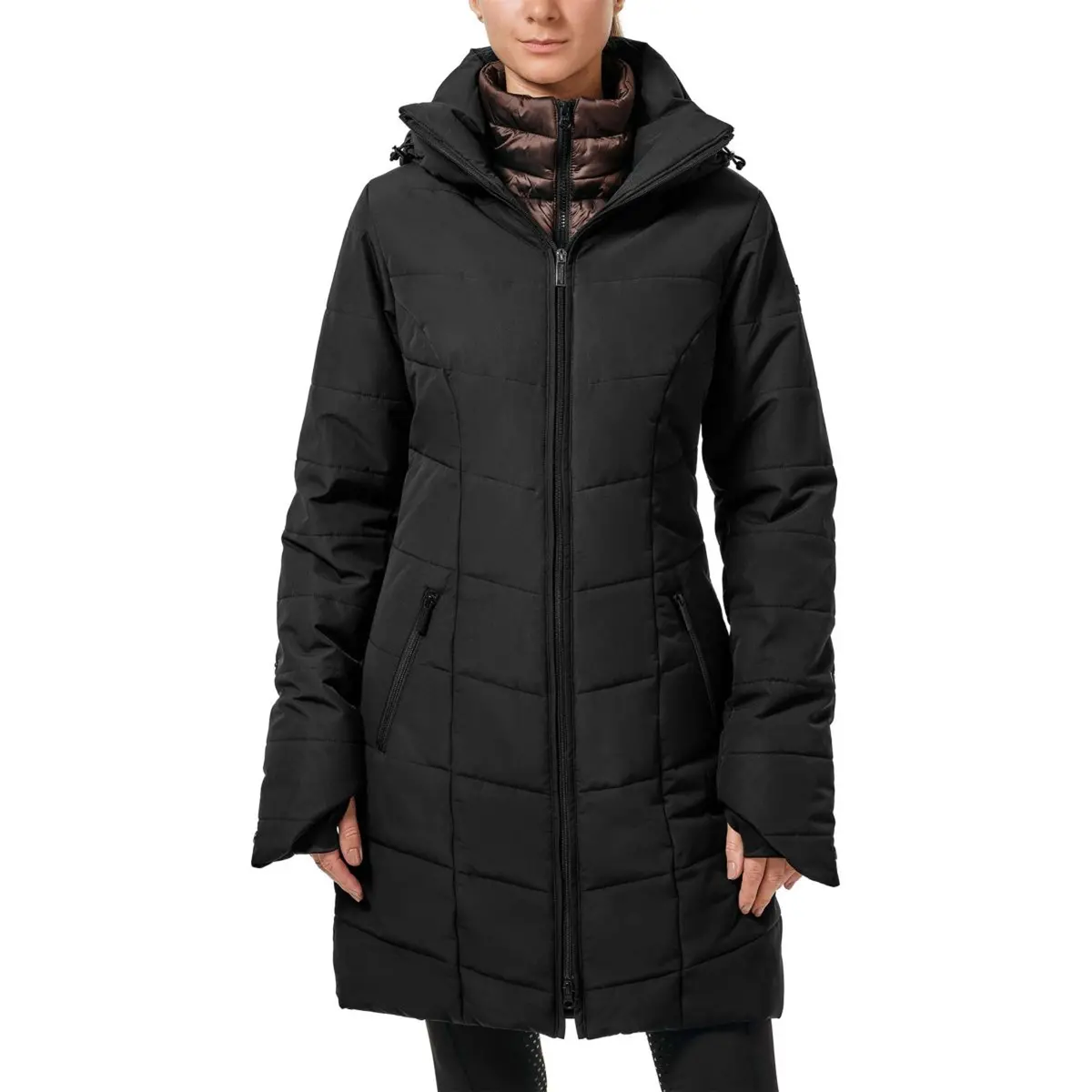 Equestrian Stockholm Winterjas Denali Black Mocha 1