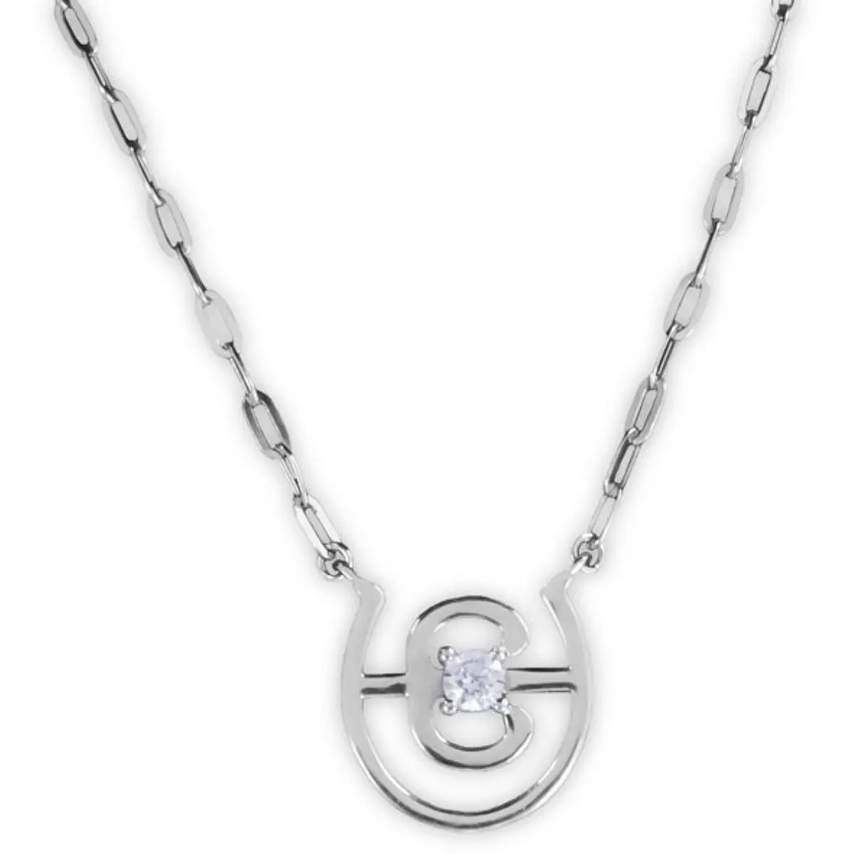 Equestrian Stockholm Halsketting Swarovski Crystal Silver 1