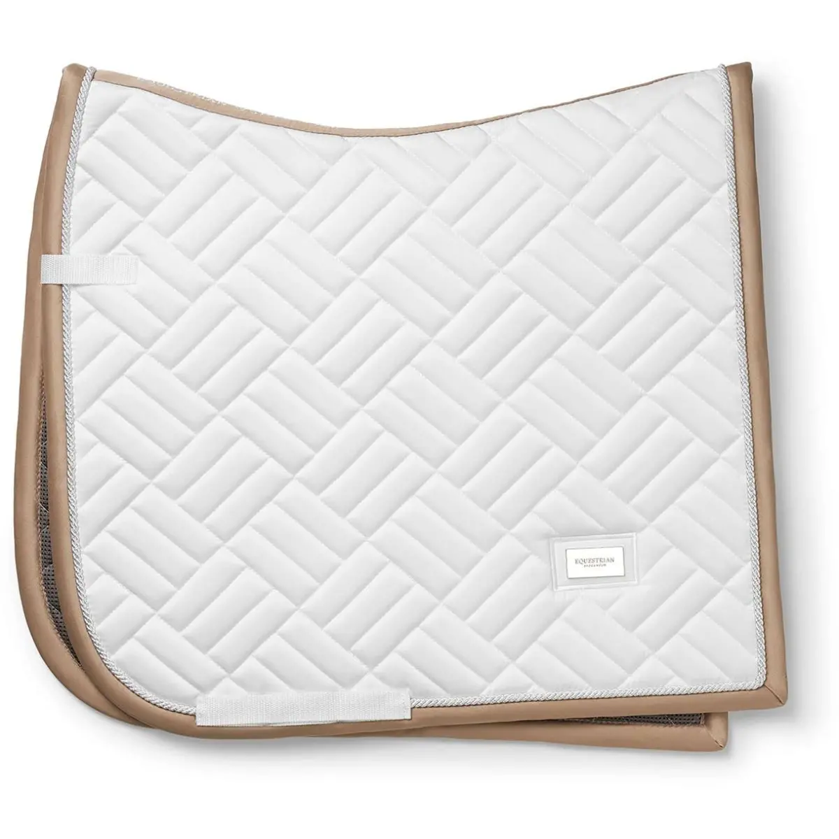 Equestrian Stockholm Zadeldekje Modern Dressuur White Sand 1
