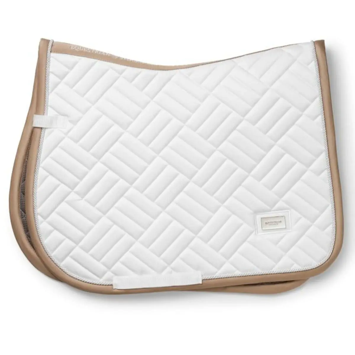 Equestrian Stockholm Zadeldekje Modern Springen White Sand 1