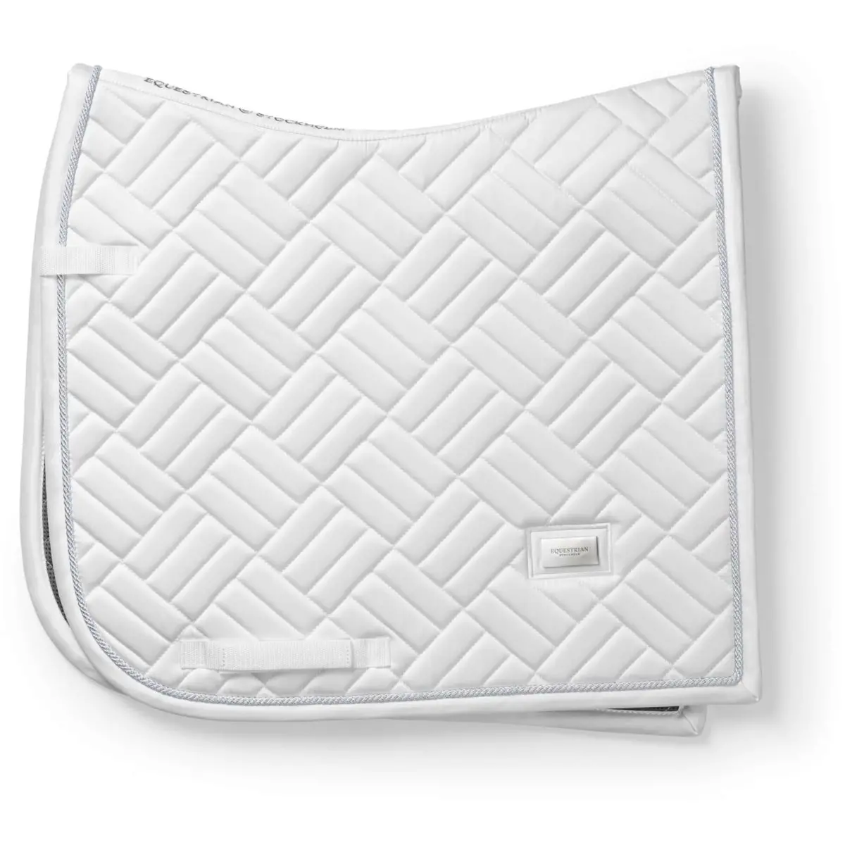 Equestrian Stockholm Zadeldekje Modern Dressuur White Silver 1