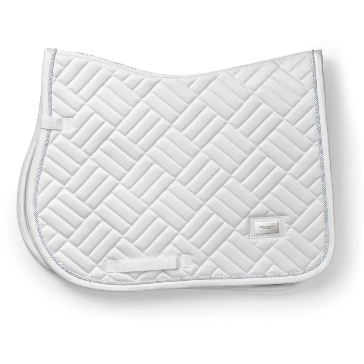 Equestrian Stockholm Zadeldekje Modern Springen White Silver 1
