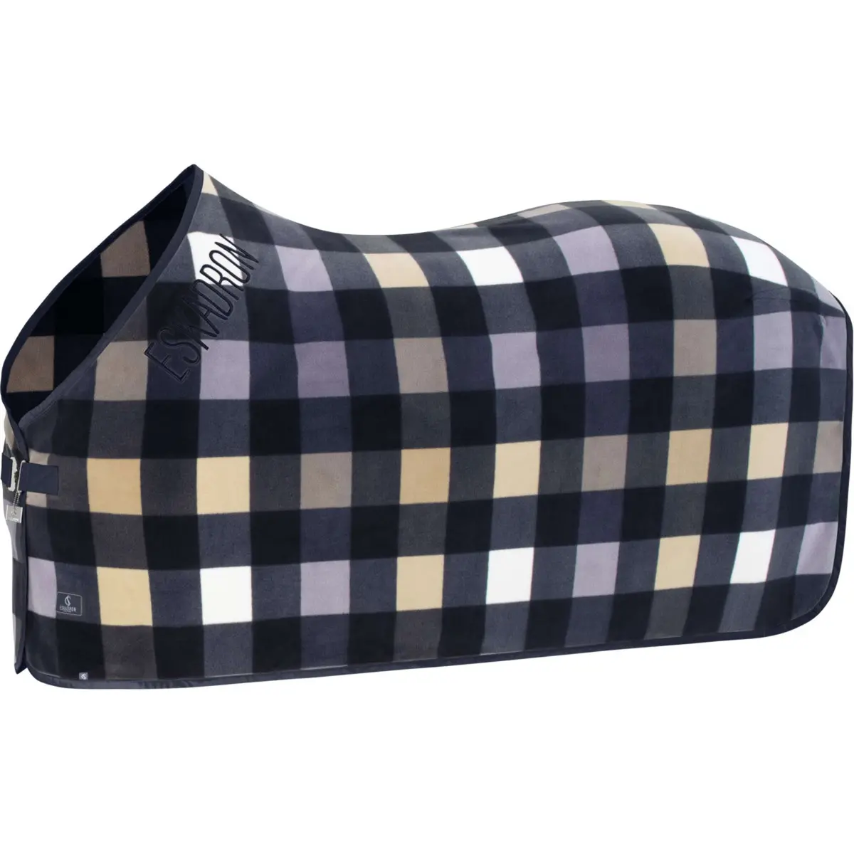 Eskadron Fleecedeken Classic Sports Met Ruitpatroon Navy/Sierra/Orchid 1