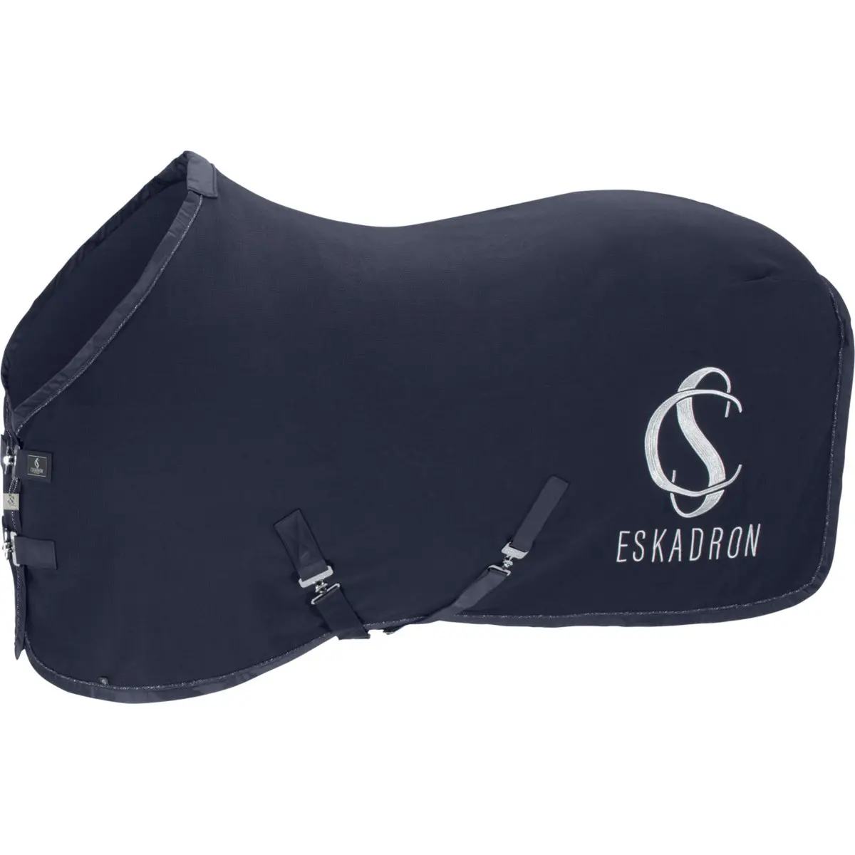Eskadron Fleecedeken Classic Sports Wafelkatoen Navy 1