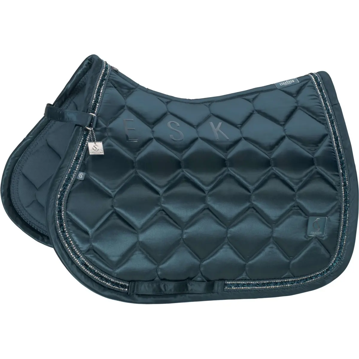 Eskadron Zadeldekje Classic Sports Satin Frills Veelzijdigheid Ocean 1