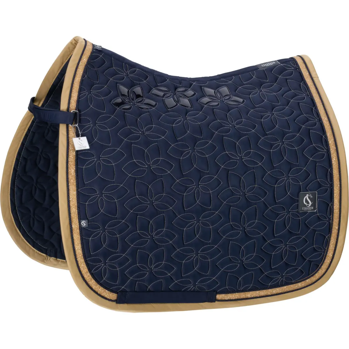 Eskadron Zadeldekje Classic Sports Glossy Jewel Contrast Dressuur Navy 1