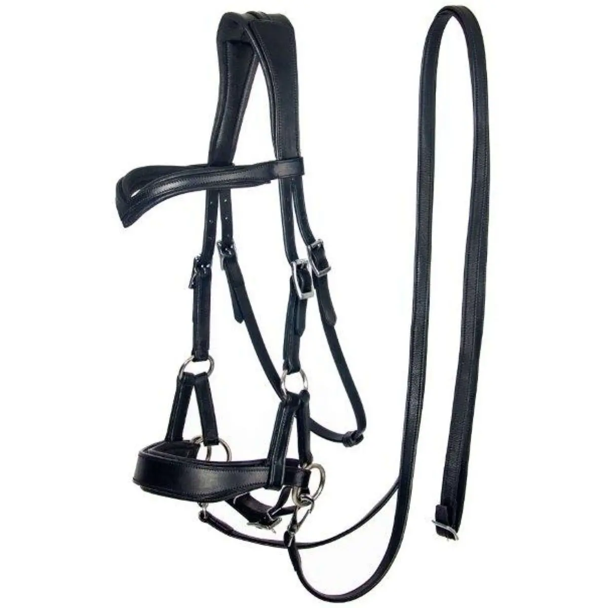 F.R.A. Bitloos Hoofdstel Aruba Side Pull Softleder Teugels Bruin 1