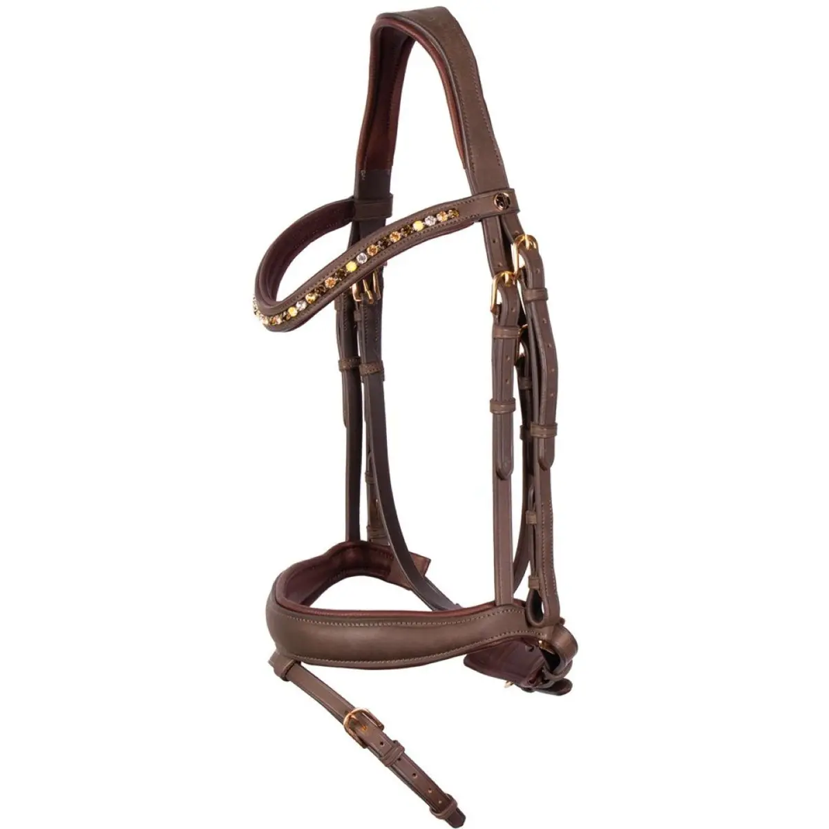 Harry's Horse Hoofdstel Bombastic Crystals Bruin 1