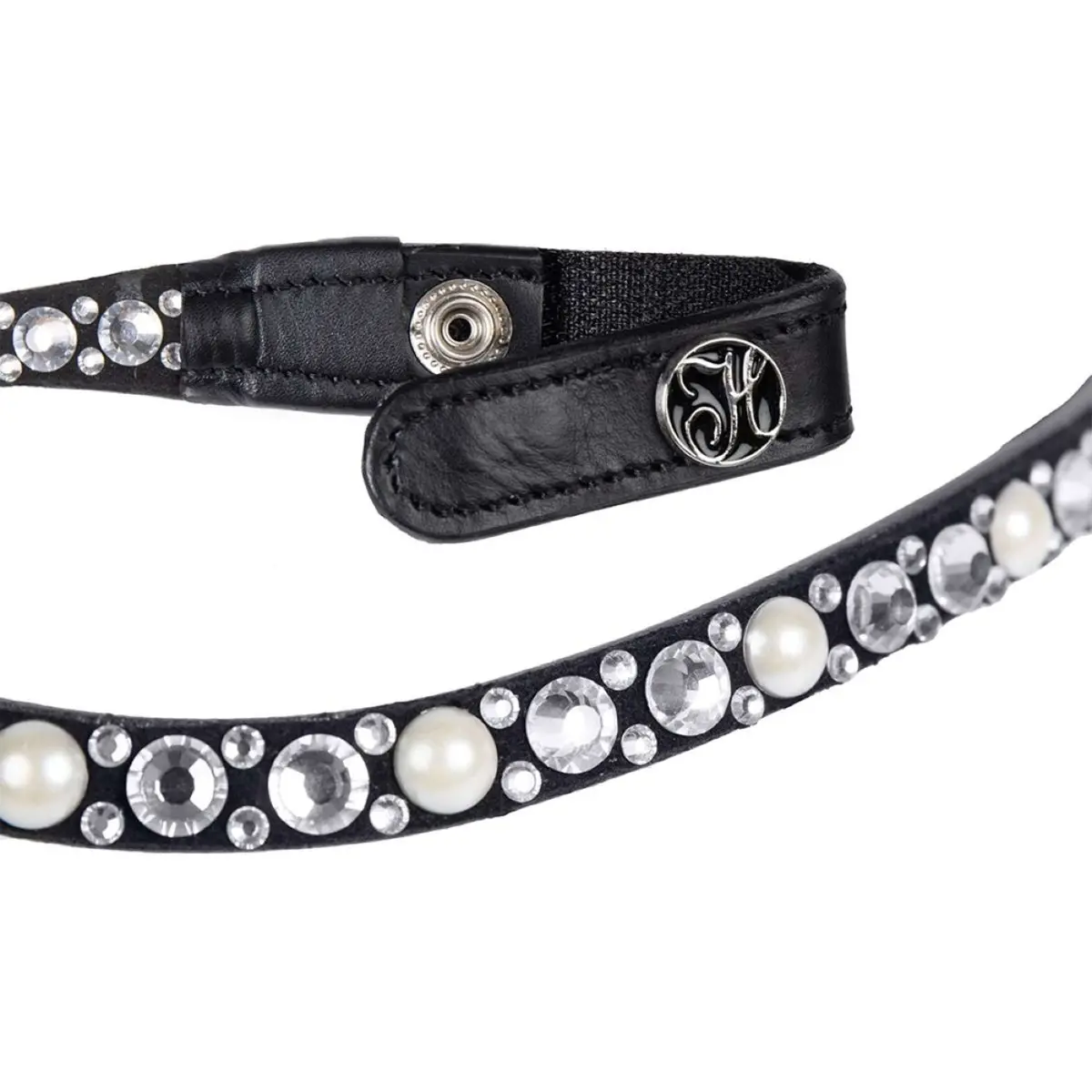 Harry's Horse Frontriem Diamond Pearl Zilver 1