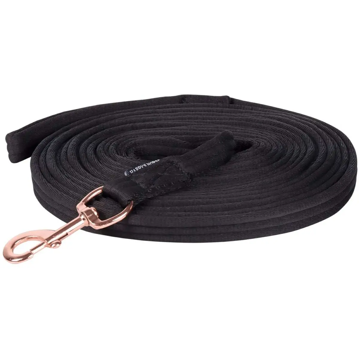 Harry's Horse Longeerlijn Soft Rosegold 8M Zwart 1