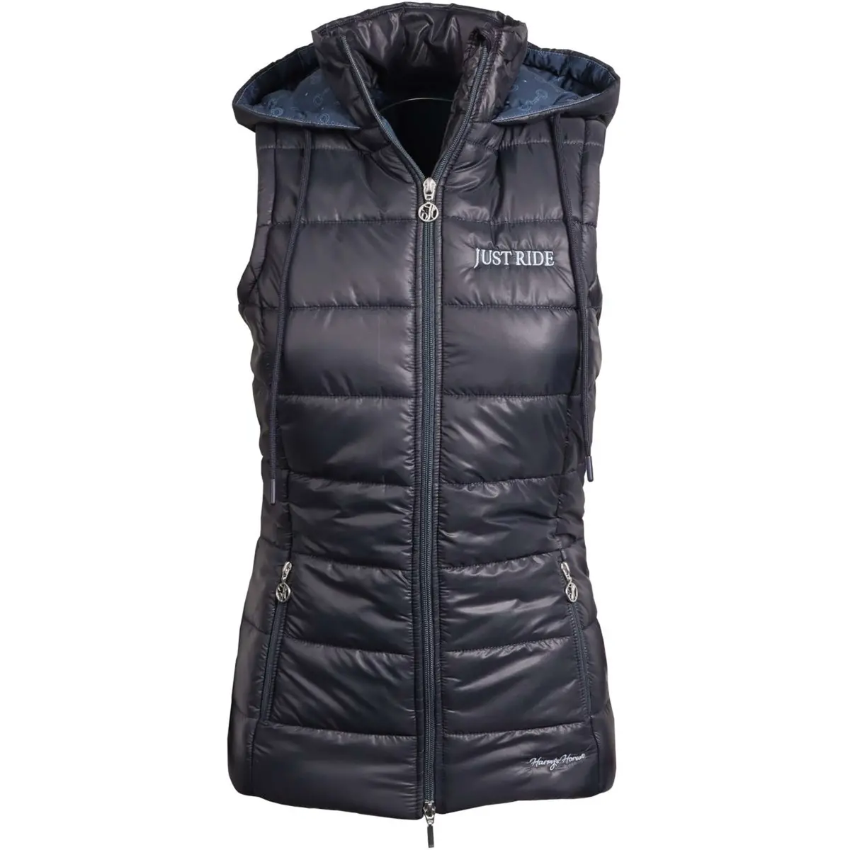 Harry's Horse Bodywarmer Just Ride Retro Navy 1