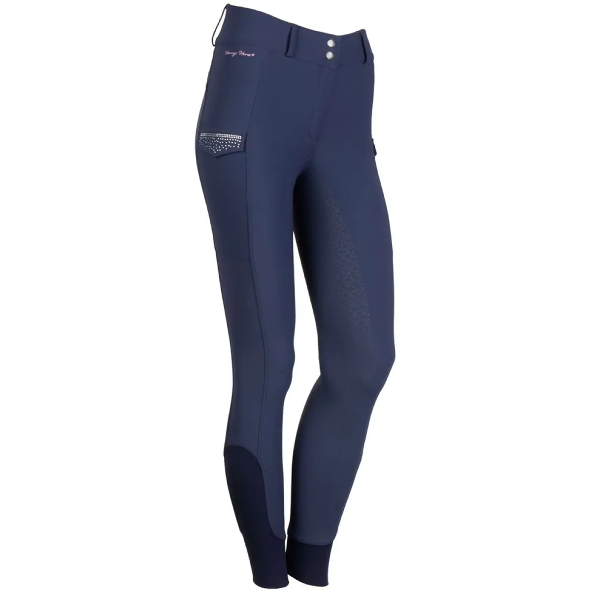 Harry's Horse Rijbroek Denici Cavalli Purple Passion Full Grip Peacoat 1